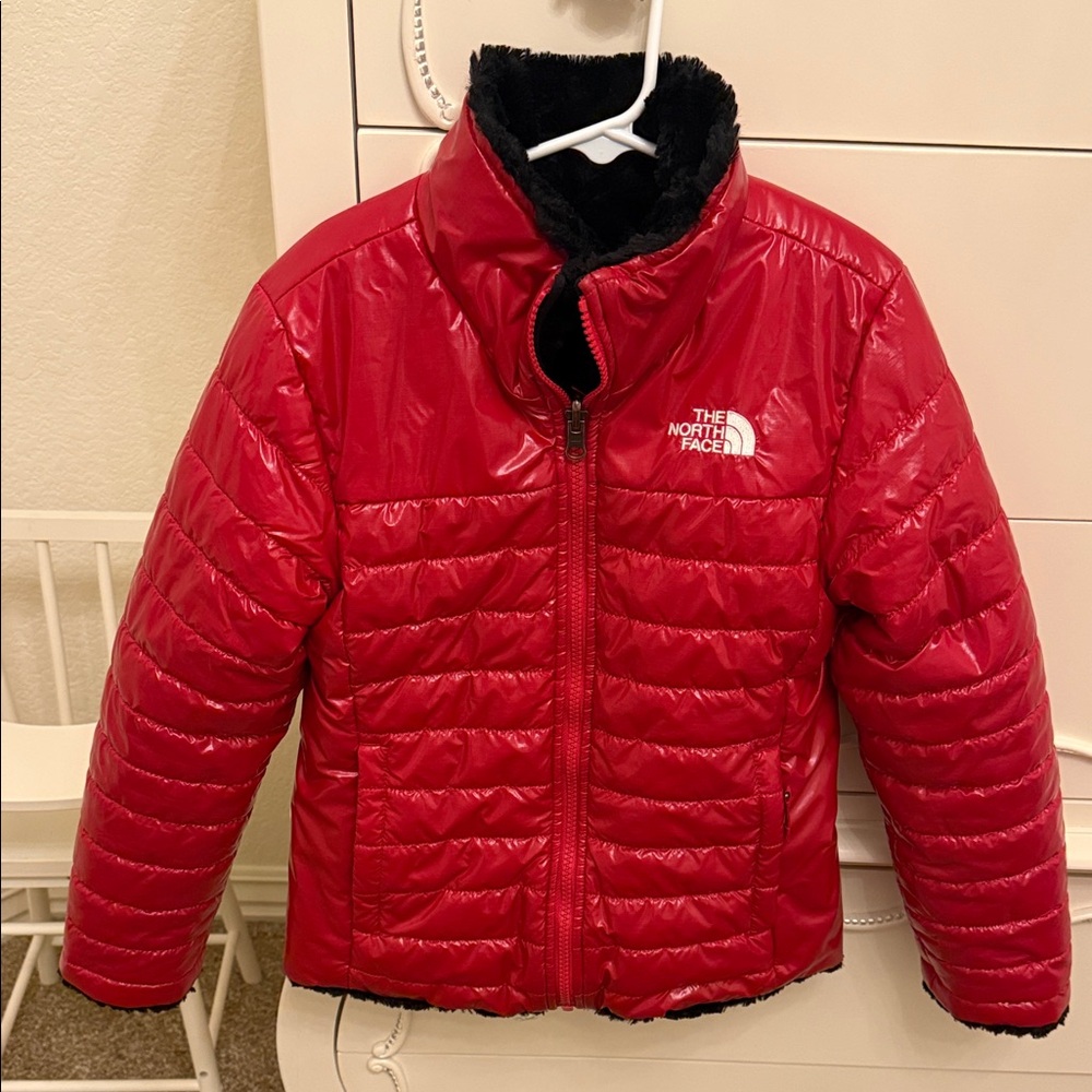 The North Face Kids Cherry Red Puffer Jacket